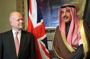 Foreign Secretary and Kuwaiti Foreign Minister