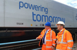 Patrick McLoughlin visits the East Coast Main Line improvements.