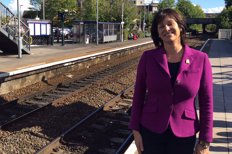 Rail Minister celebrates improvements at Trowbridge station