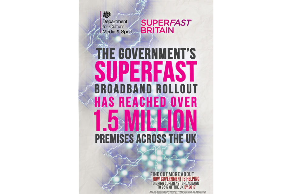 Superfast broadband rollout now one of the fastest in the world