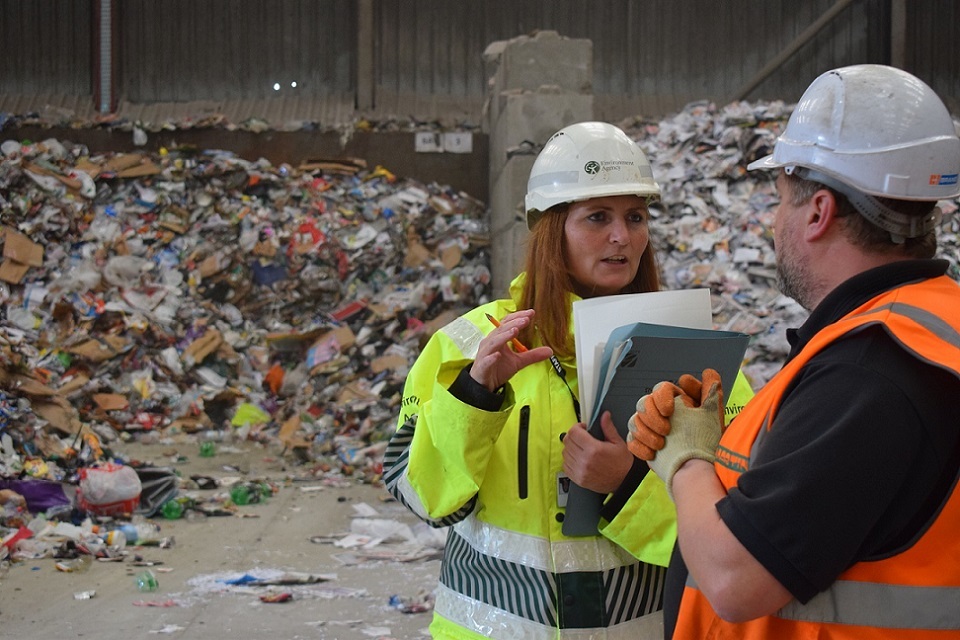 Vehicles checked in North East waste operation