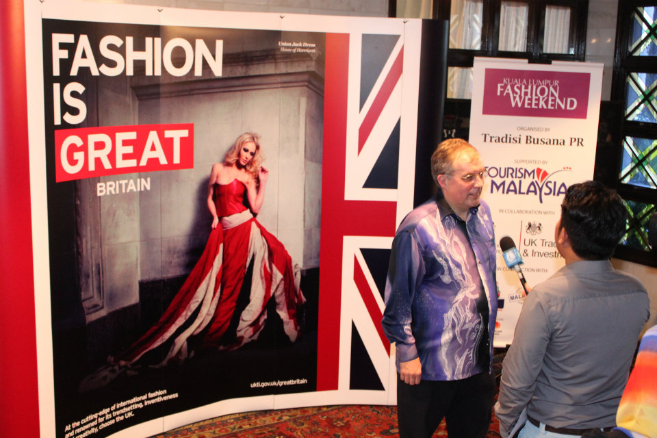 Simon Featherstone discussing upcoming 'KL Fashion Weekend featuring GREAT British Fashion'