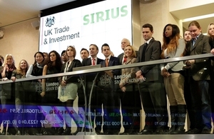 Entrepreneurs at the London Stock Exchange to ring the bell