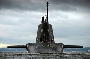 HMS Artful, the third Astute Class Submarine. Crown copyright