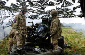 Troops from the 7th Parachute Regiment Royal Horse Artillery fire a 105mm Light Gun [Picture: Corporal Obi Igbo, Crown copyright]