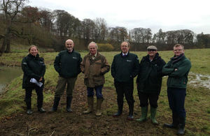 Environment Agency Chief Executive Sir James Bevan praised habitat improvement works near Grantham when he visited last week