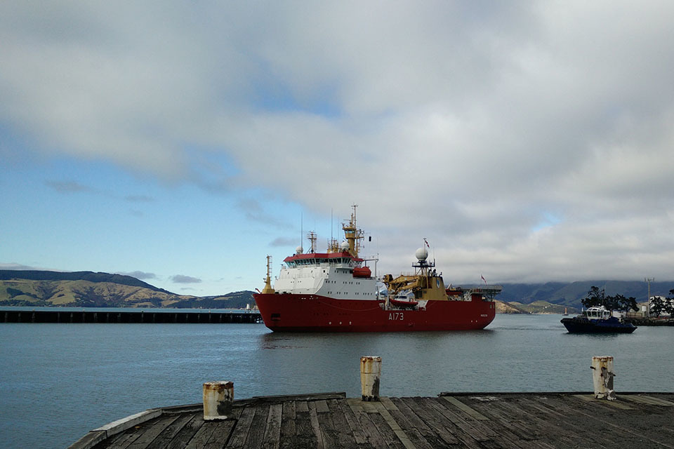 The royal navy’s hms protector in christchurch as part of historic southern ocean patrol