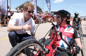 Prince Harry at the Warrior Games in Colorado