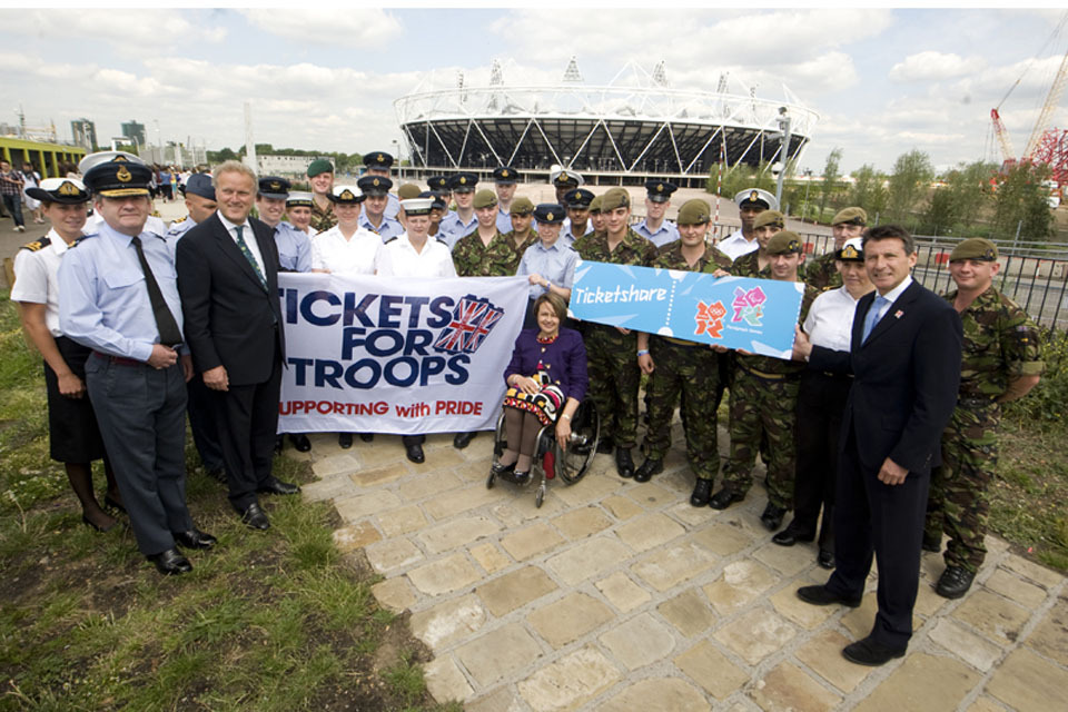 Olympic tickets offered to UK Armed Forces members