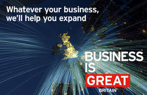 Business is GREAT campaign image of the United Kingdom