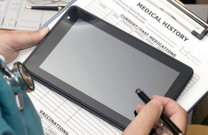 doctor and tablet