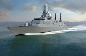 A concept image of the new Type 26 frigate, one of which will be called HMS Belfast.