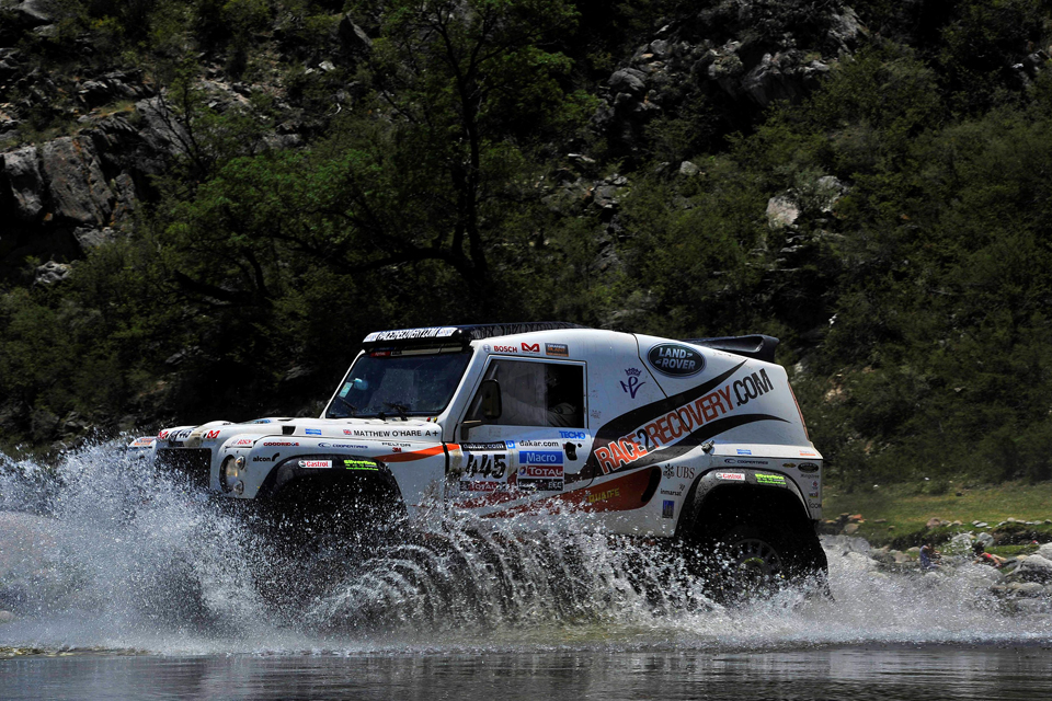 A Race2Recovery Wildcat rally-raid vehicle in action