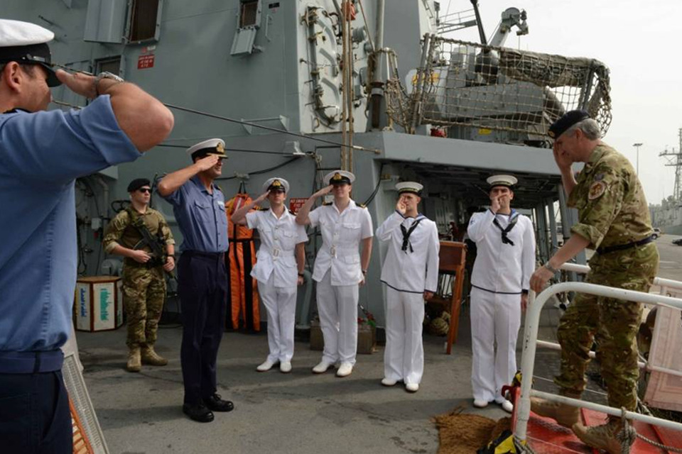 HMS Northumberland in Bahrain