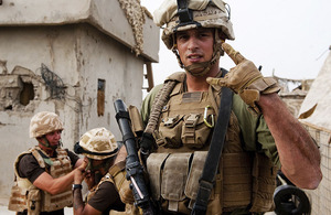 Royal Marines from Charlie Company, 40 Commando, work side by side with their US Marines colleagues at Forward Operating Base Jackson in Sangin