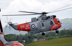 A Royal Navy search and rescue Sea King helicopter from HMS Gannet (library image) [Picture: Chief Petty Officer Airman (Photographer) Thomas McDonald, Crown copyright]