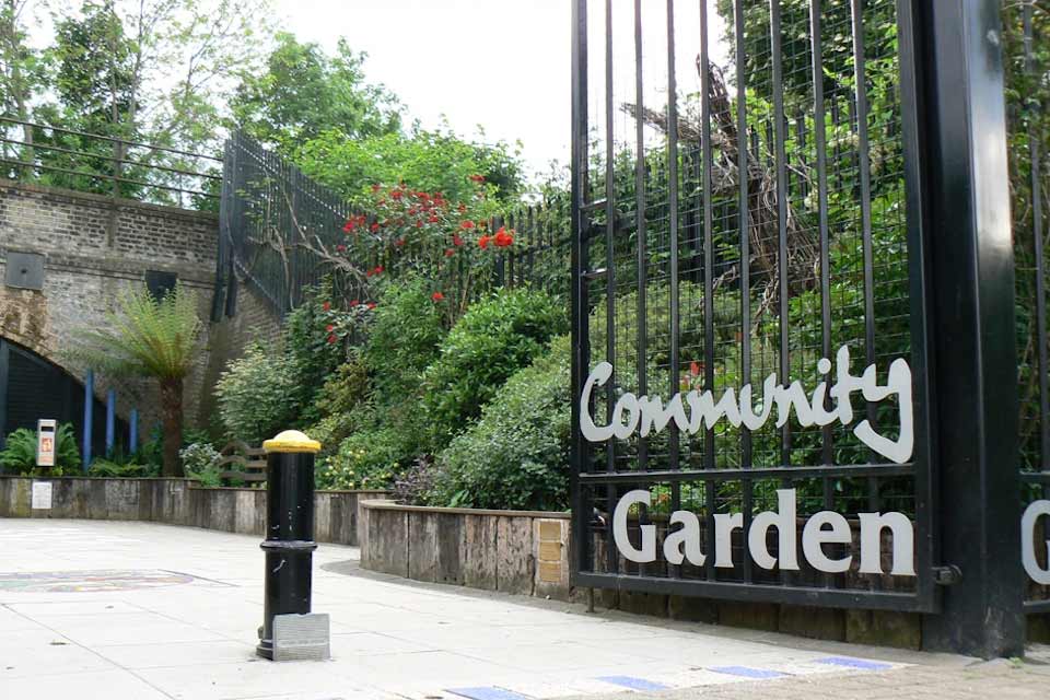 Gates to the Haringey Community Garden