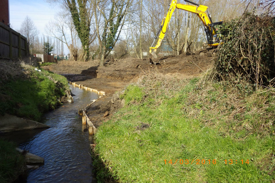 Improvements to Witham Brook will help reduce flood risk
