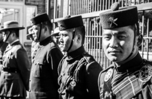 Gurkha soldiers at the British High Commission, Wellington