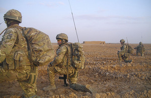 Soldiers from C Company, 1st Battalion The Princess of Wales's Royal Regiment, take part in Operation TORA GHAR in Helmand province, southern Afghanistan
