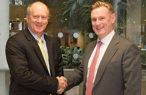John Clarke, the NDA’s CEO, with Tom Samson, NuGen’s CEO