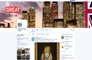 British Embassy Madrid on social media
