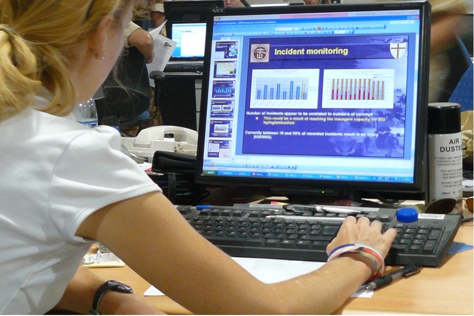 Dstl analyst provides inspiration and support on operations