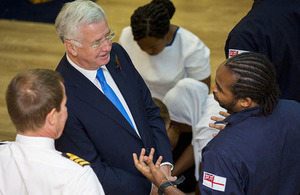 The Defence Secretary Sir Michael Fallon committed to boosting diversity in the Armed Forces