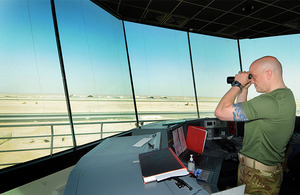 The new Air Traffic Control Tower at Camp Bastion in Helmand
