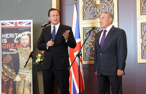 Prime Minister David Cameron and President Nazarbayev