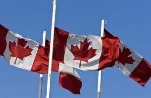 Canadian flags