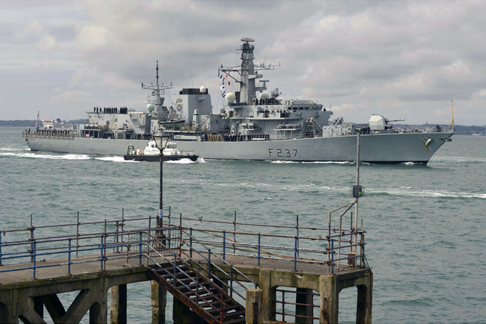 Hms westminster returns from successful middle east mission