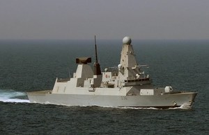 HMS Defender. Crown Copyright