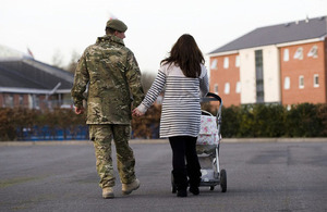 Members of the Armed Forces redeployed within the UK will be able to rent out their homes without facing higher costs or having to change their mortgage. Crown copyright.