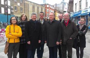 Don Foster with Bankside residents