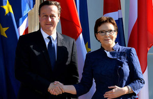 PM meets with Polish PM Ewa Kopacz