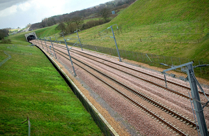 HS2 track.