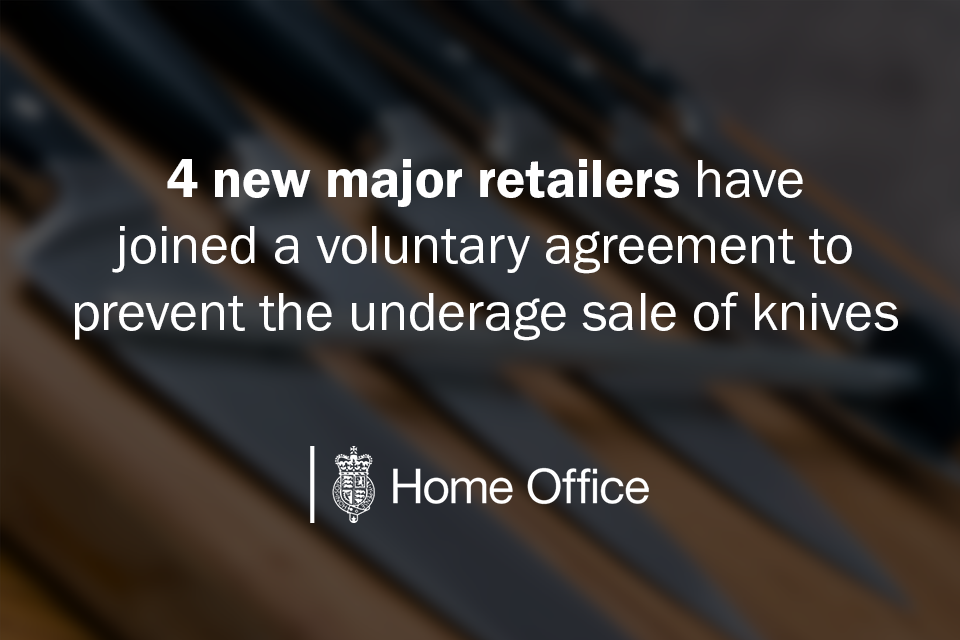 Government and retailers tackle knife crime together