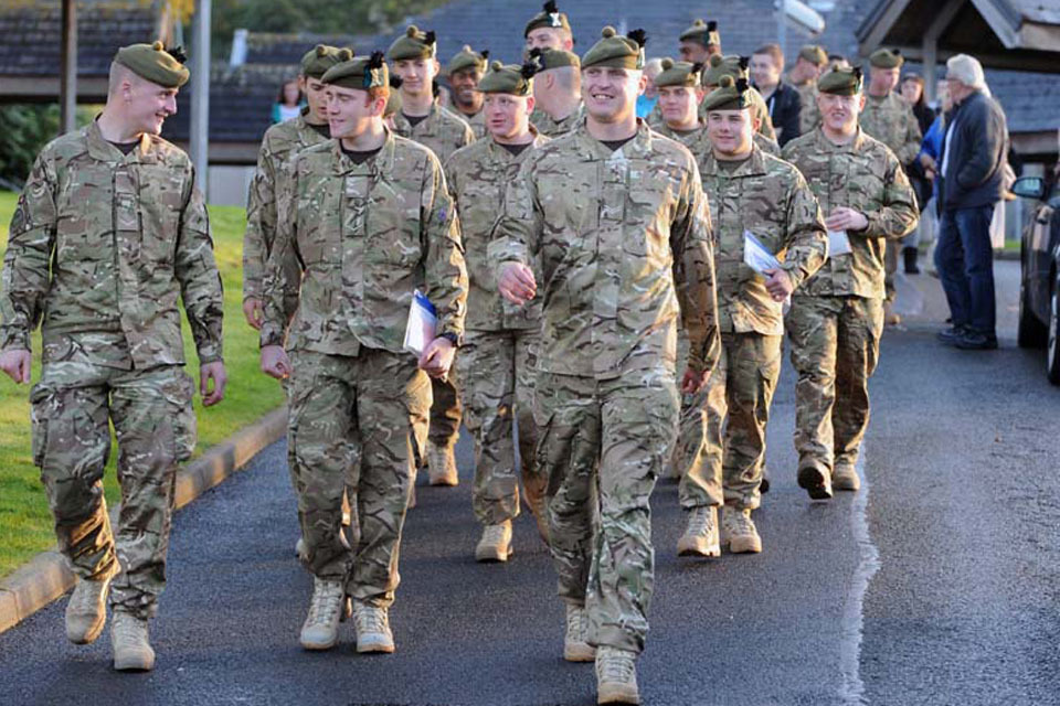 1 SCOTS depart on Afghanistan deployment