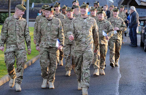 Soldiers from 1st Battalion The Royal Regiment of Scotland