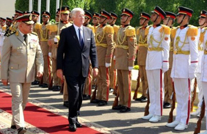 Defence Secretary Michael Fallon visited Egypt this week. Picture: British Embassy in Cairo.