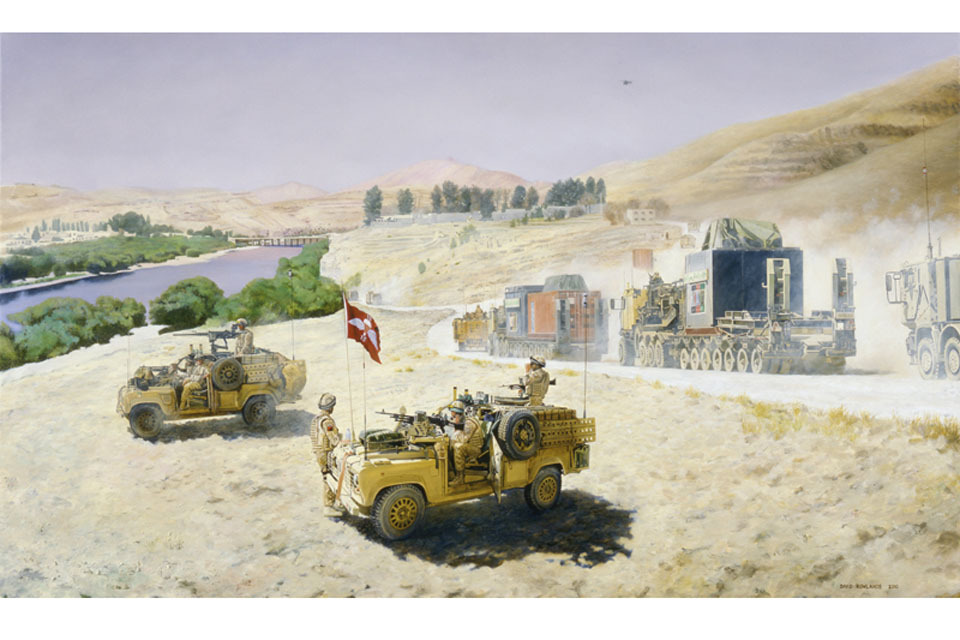 Oil painting records RLC unit's previous achievements as they prepare for further challenges
