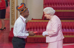 Queen's Young Leader Alain Nteff from Cameroon