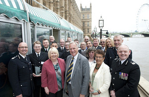 Lord Taylor of Holbeach and the winners of the Lord Ferrers Awards