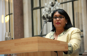 Baroness Verma at the launch of the 13th London Mela.