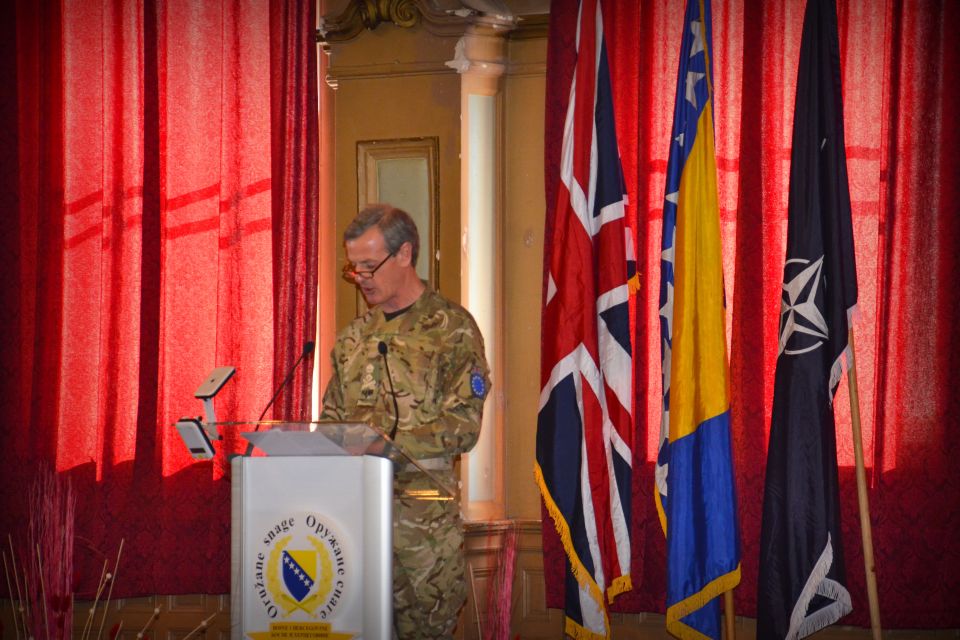 General Sir Richard Shirreff, NATO’s Deputy Supreme Commander in Europe, praised the BiH Ministry of Defence and Armed Forces for their initial success with this critically important defence reform initiative