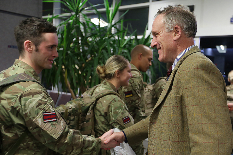 First British Reservists leave for Sierra Leone