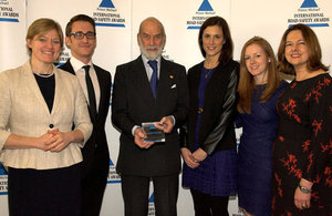 The THINK! team with Prince Michael