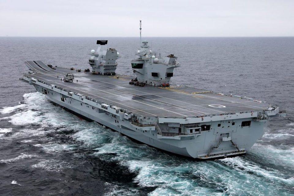Britain’s flagship Carrier could arrive home as early as next Thursday, Defence Secretary announces