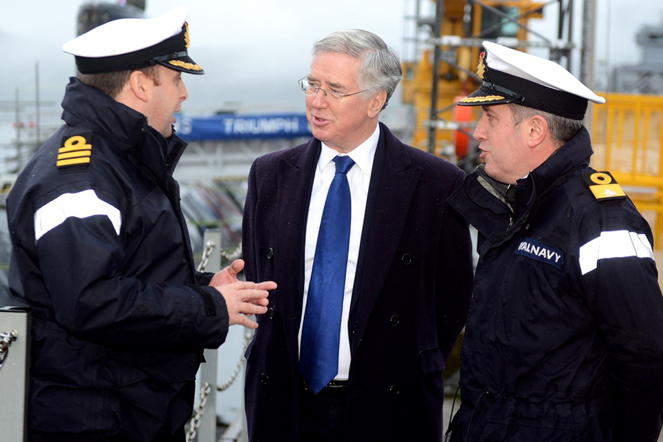 Defence Secretary visits Faslane